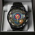 Chicago Cubs 150th Anniversary 2025 Black Stainless Steel Watch - TANTN17070