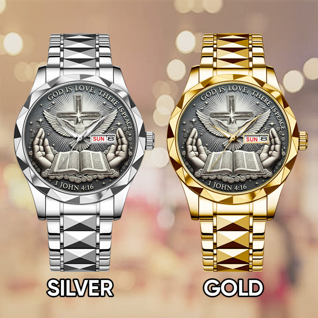 God Is Love, There Is Peace Alloy Luxury Quartz Watch - TANTN17368