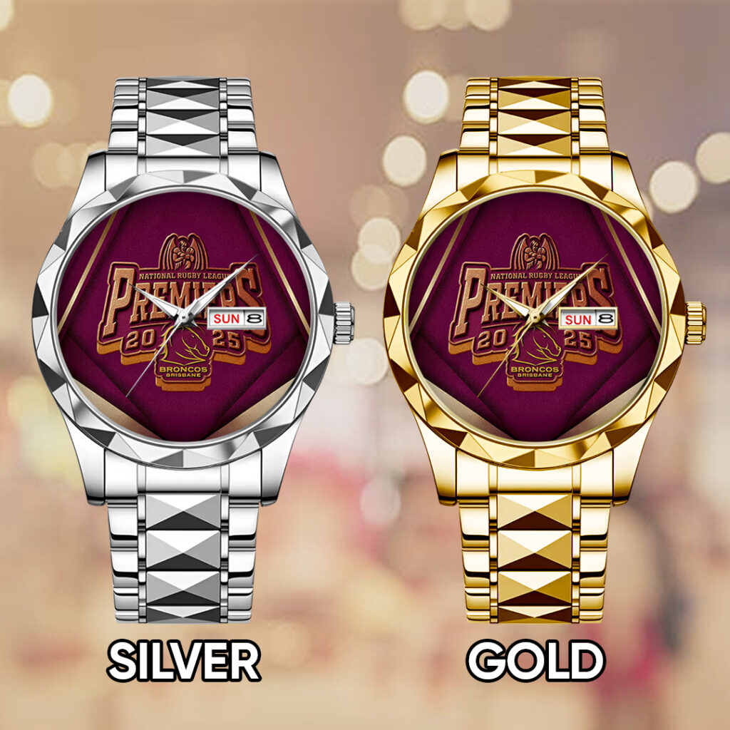 Brisbane Broncos 2025 Premiership Alloy Luxury Quartz Watch - TANTN17397