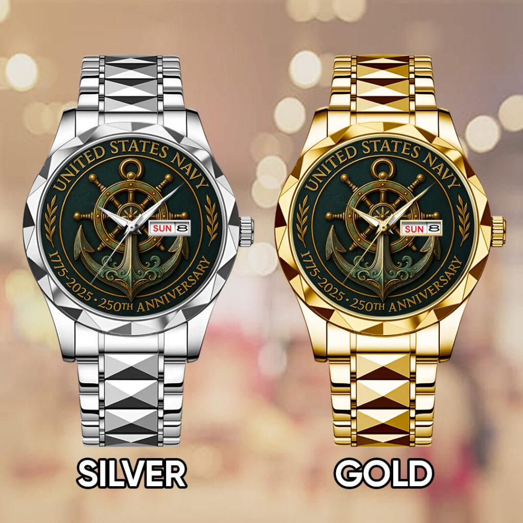 US Navy 250th Anniversary Alloy Luxury Quartz Watch - TANTN17535