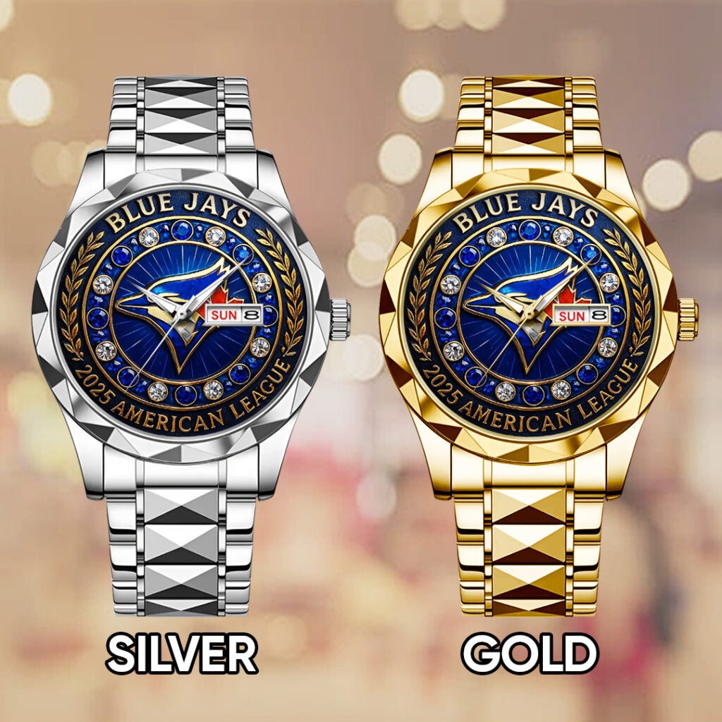 Toronto Blue Jays  2025 American League Champions Alloy Luxury Quartz Watch - TANTN17722