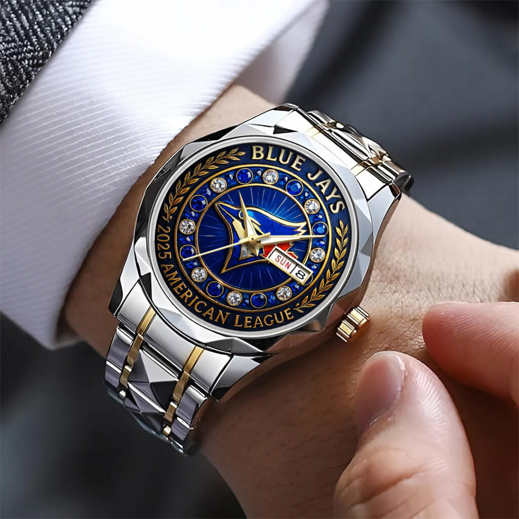 Toronto Blue Jays  2025 American League Champions Alloy Luxury Quartz Watch - TANTN17722