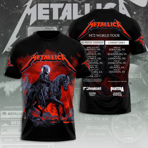 Metallica Tour 2026 3D Apparel – TANTN17982