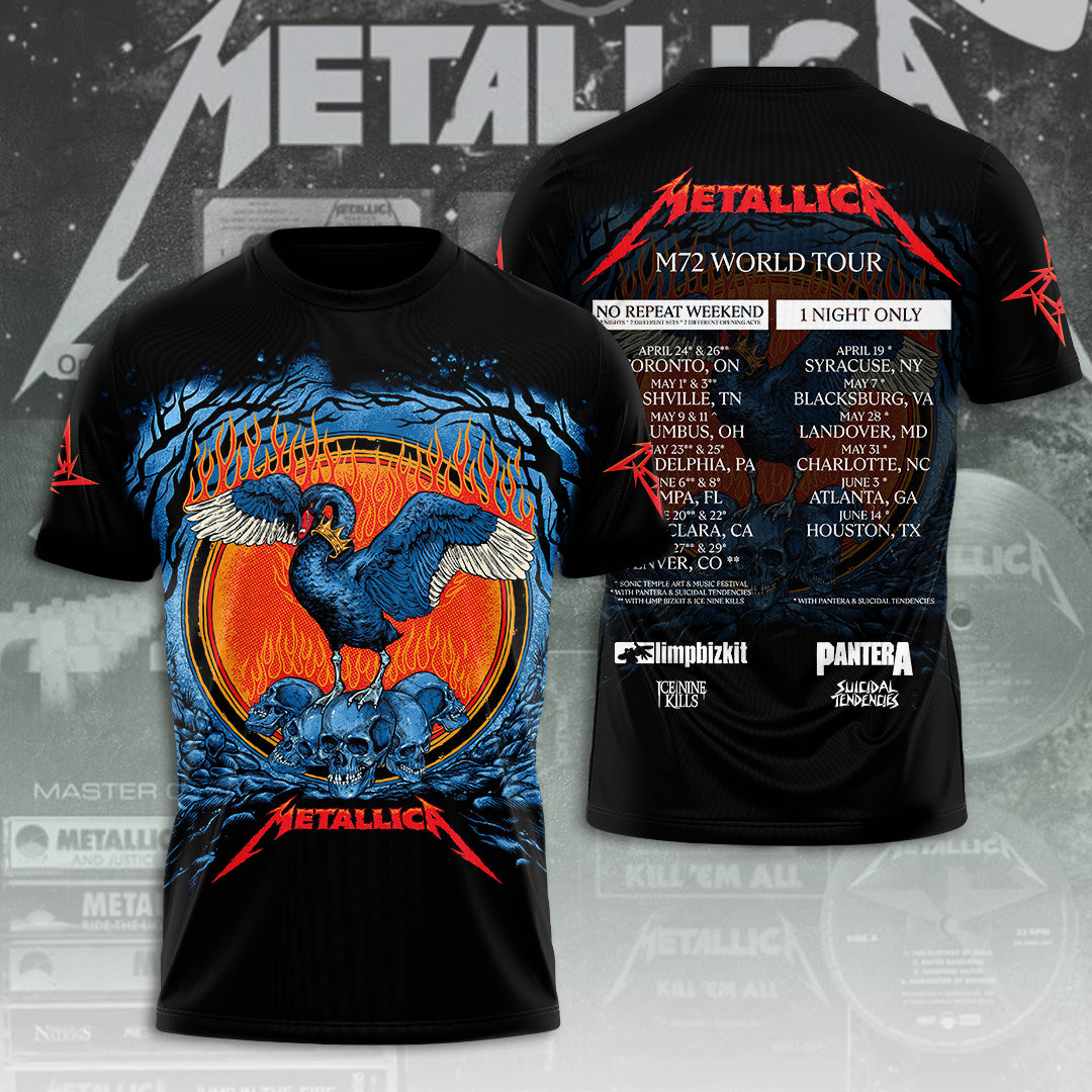 Metallica Tour 2026 3D Apparel – TANTN18180