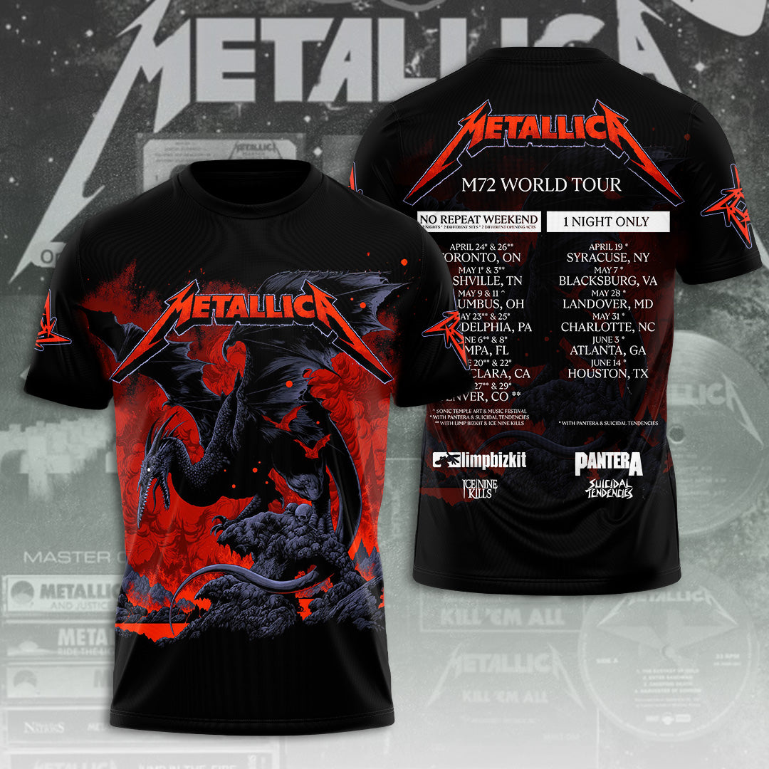 Metallica Tour 2026 3D Apparel – TANTN18181