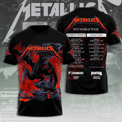 Metallica Tour 2026 3D Apparel – TANTN18181