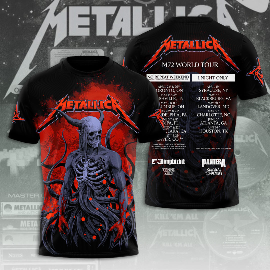 Metallica Tour 2026 3D Apparel – TANTN18312