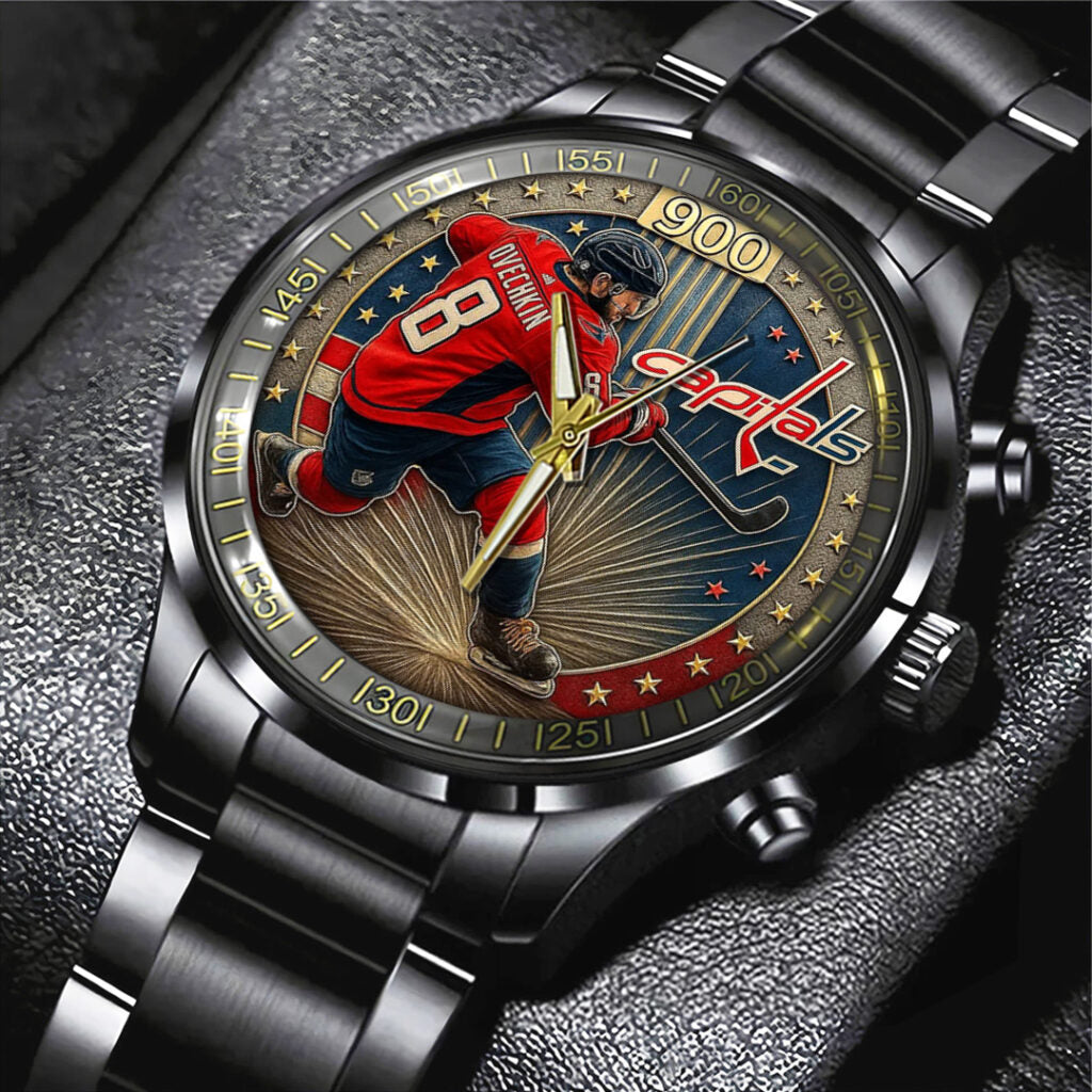 Alex Ovechkin x Washington Capitals Black Stainless Steel Watch - TANTN18401