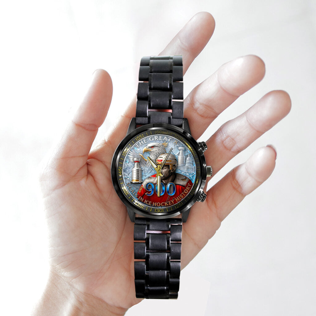 Alex Ovechkin x Washington Capitals Black Stainless Steel Watch - TANTN18405