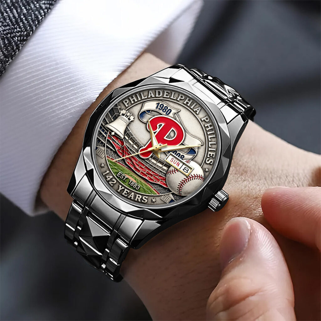 Philadelphia Phillies 142nd Anniversary Alloy Luxury Quartz Watch - TANTN18480