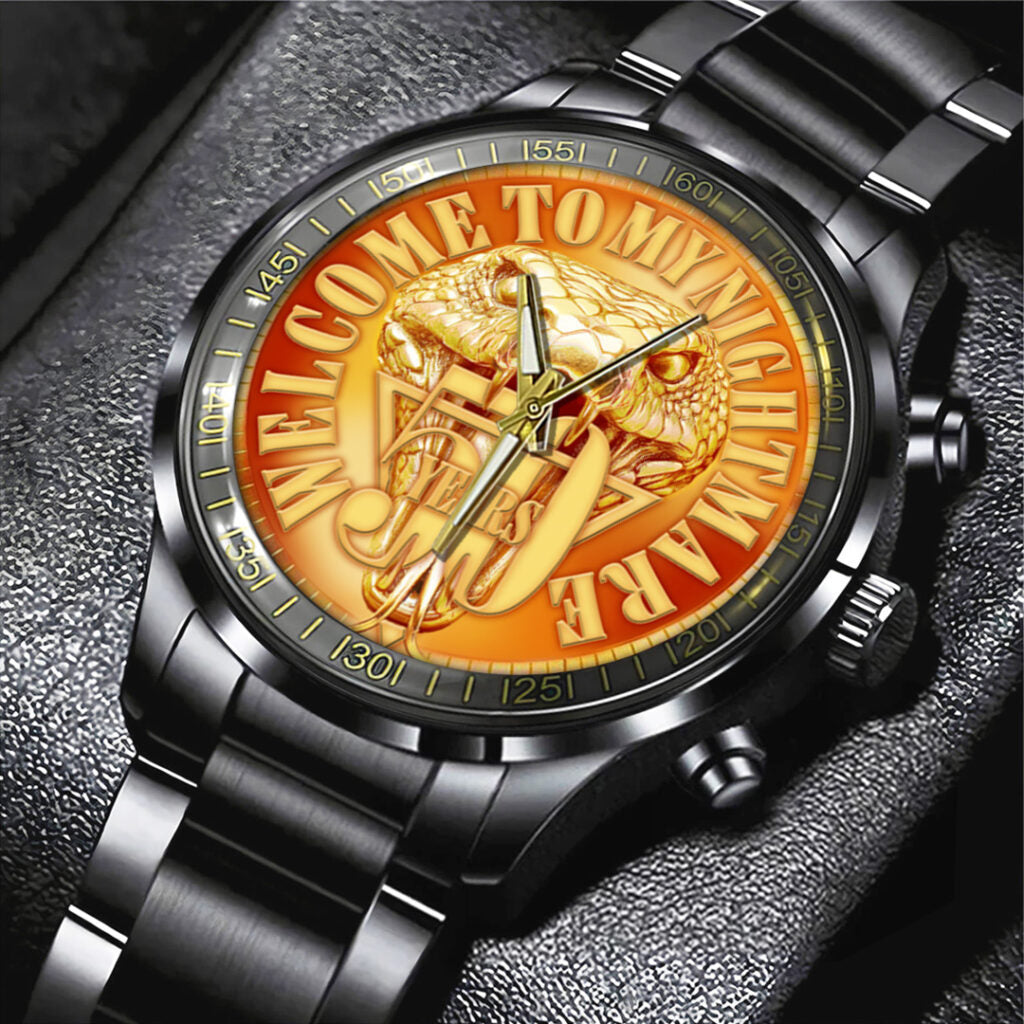 Alice Cooper Welcome to My Nightmare 50th Anniversary Black Stainless Steel Watch - TANTN18493