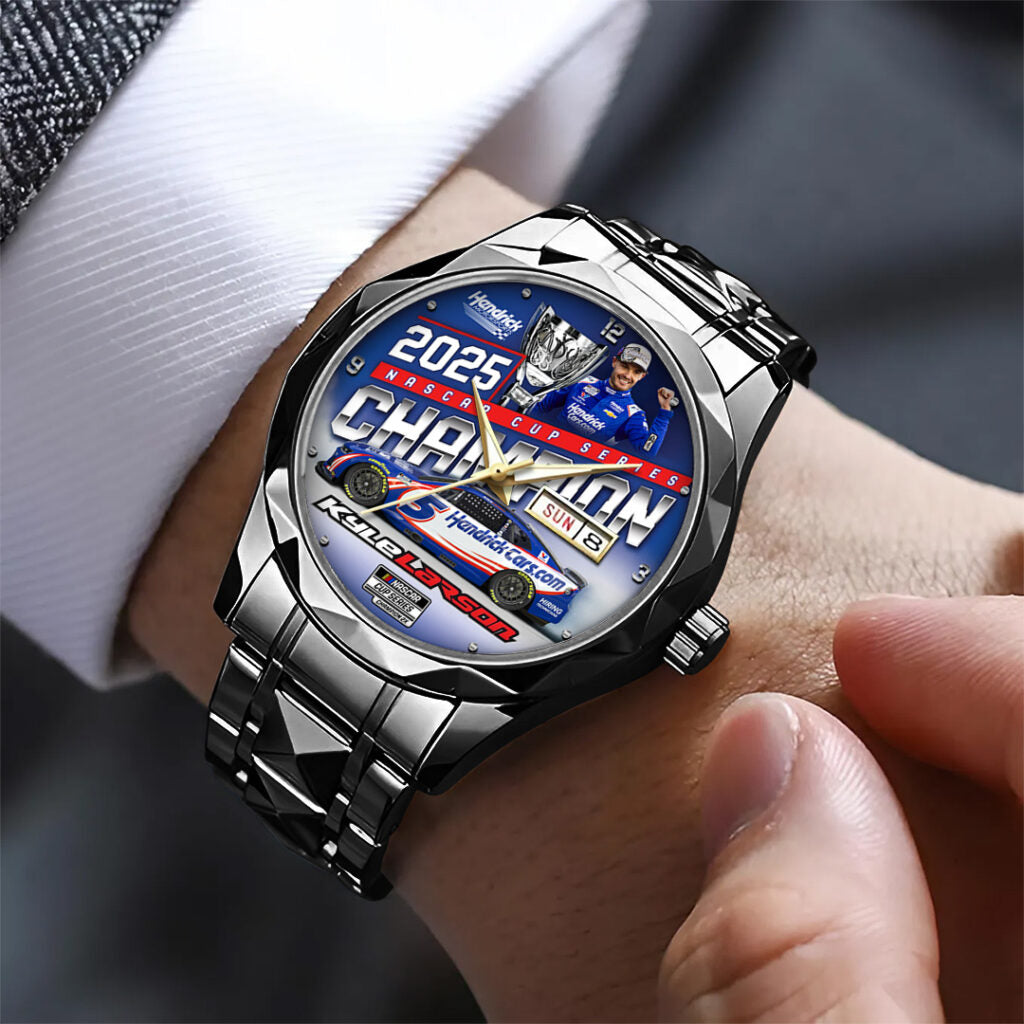 Kyle Larson 2025 NASCAR Cup Series Champion Alloy Luxury Quartz Watch - TANTN18544