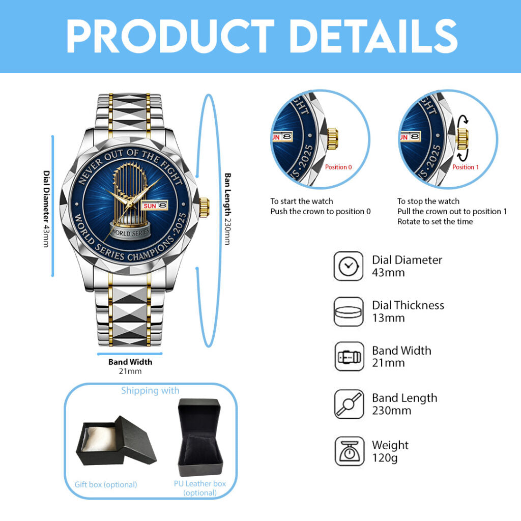 Los Angeles Dodgers World Series 2025 Alloy Luxury Quartz Watch - TANTN18954