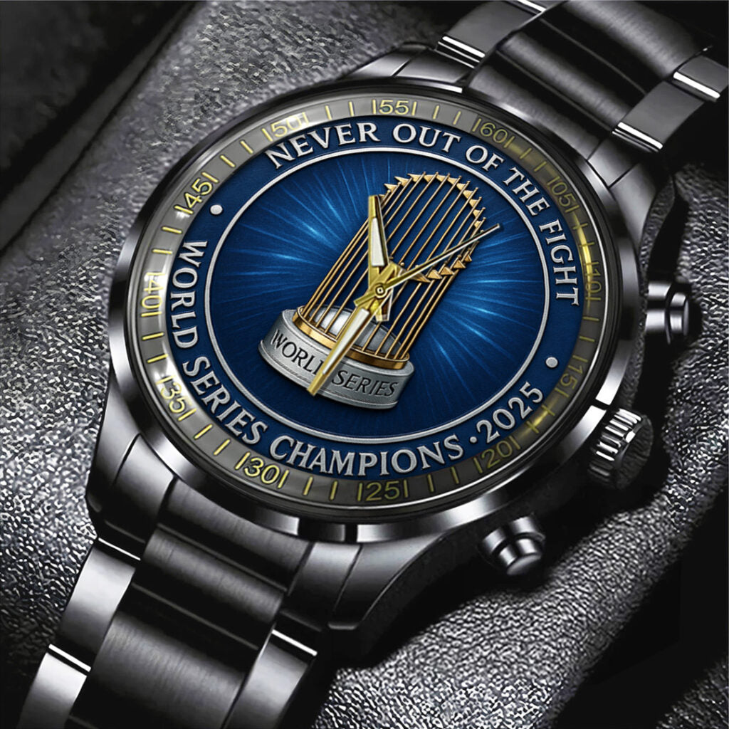 Los Angeles Dodgers World Series 2025 Black Stainless Steel Watch - TANTN18955