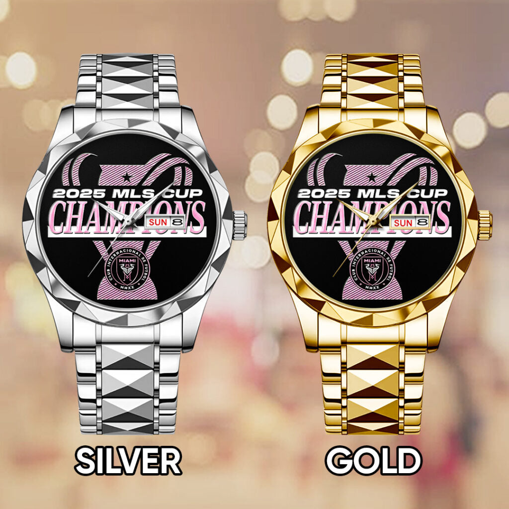 Inter Miami CF Champions MLS 2025 Alloy Luxury Quartz Watch - TANTN19193