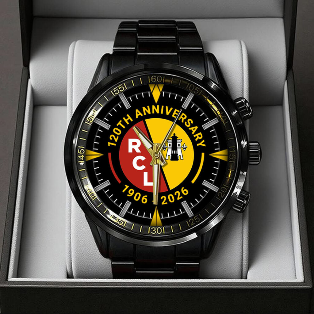RC Lens 120th Anniversary Black Stainless Steel Watch - TANTN19304