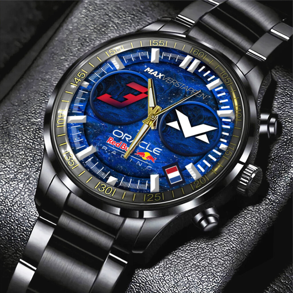 Red Bull Racing x Max Verstappen Black Stainless Steel Watch - TANTN19918