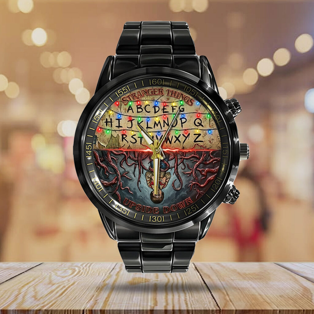 Stranger Things Black Stainless Steel Watch - TANTN20010