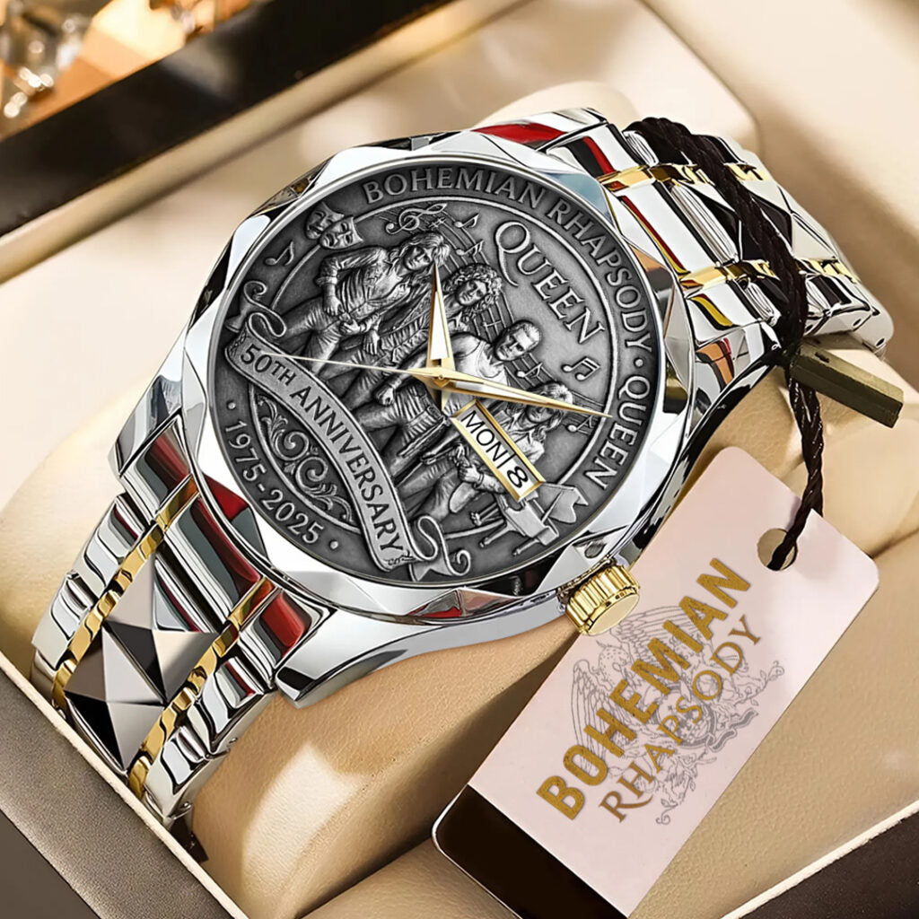 Bohemian Rhapsody x Queen 50th Anniversary Alloy Luxury Quartz Watch - TANTN20032