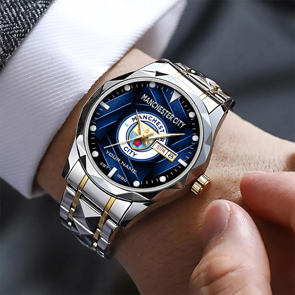 Personalized Manchester City Alloy Luxury Quartz Watch - TANTN20259