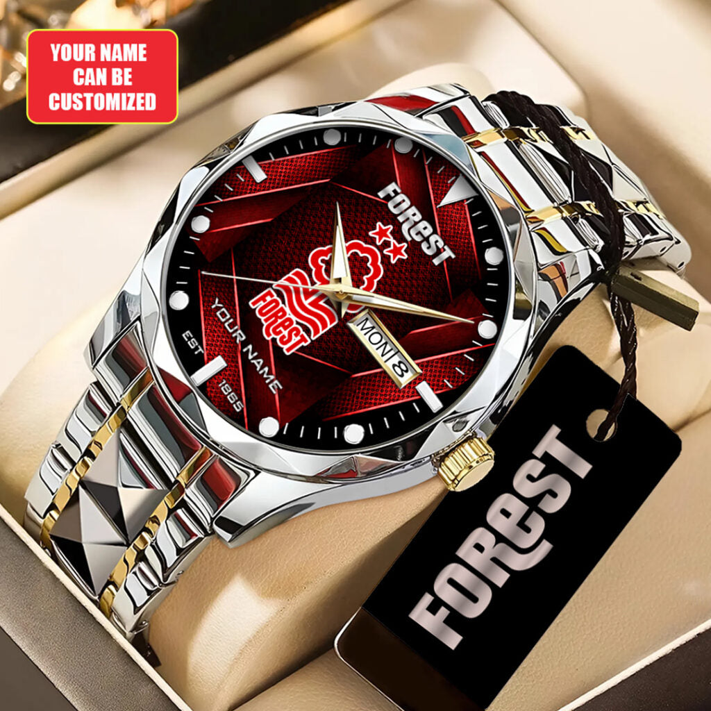 Personalized Nottingham Forest Alloy Luxury Quartz Watch - TANTN20273