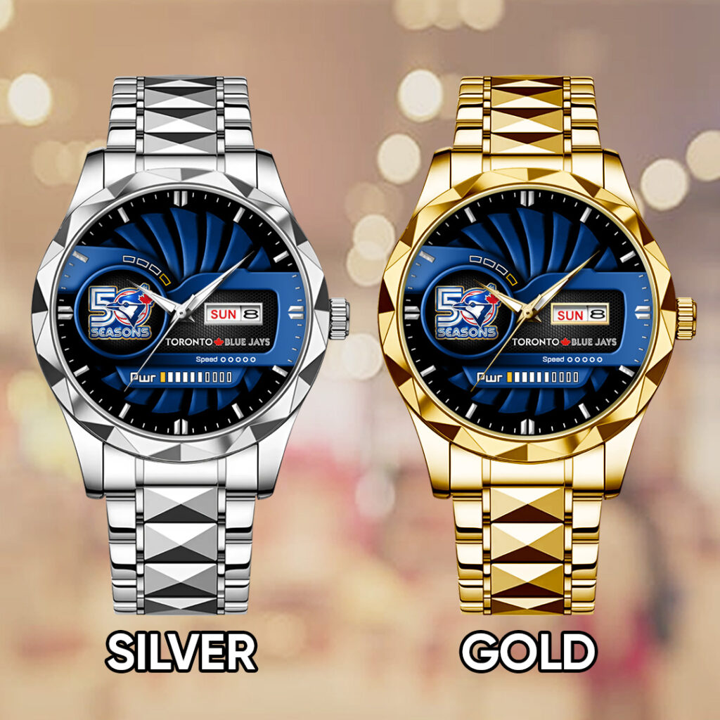 Toronto Blue Jays 50th Anniversary Alloy Luxury Quartz Watch - TANTN20543