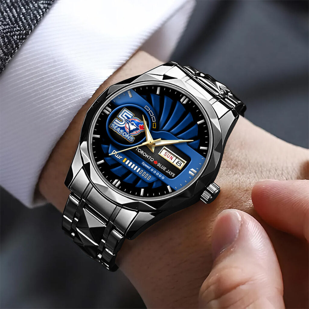 Toronto Blue Jays 50th Anniversary Alloy Luxury Quartz Watch - TANTN20543
