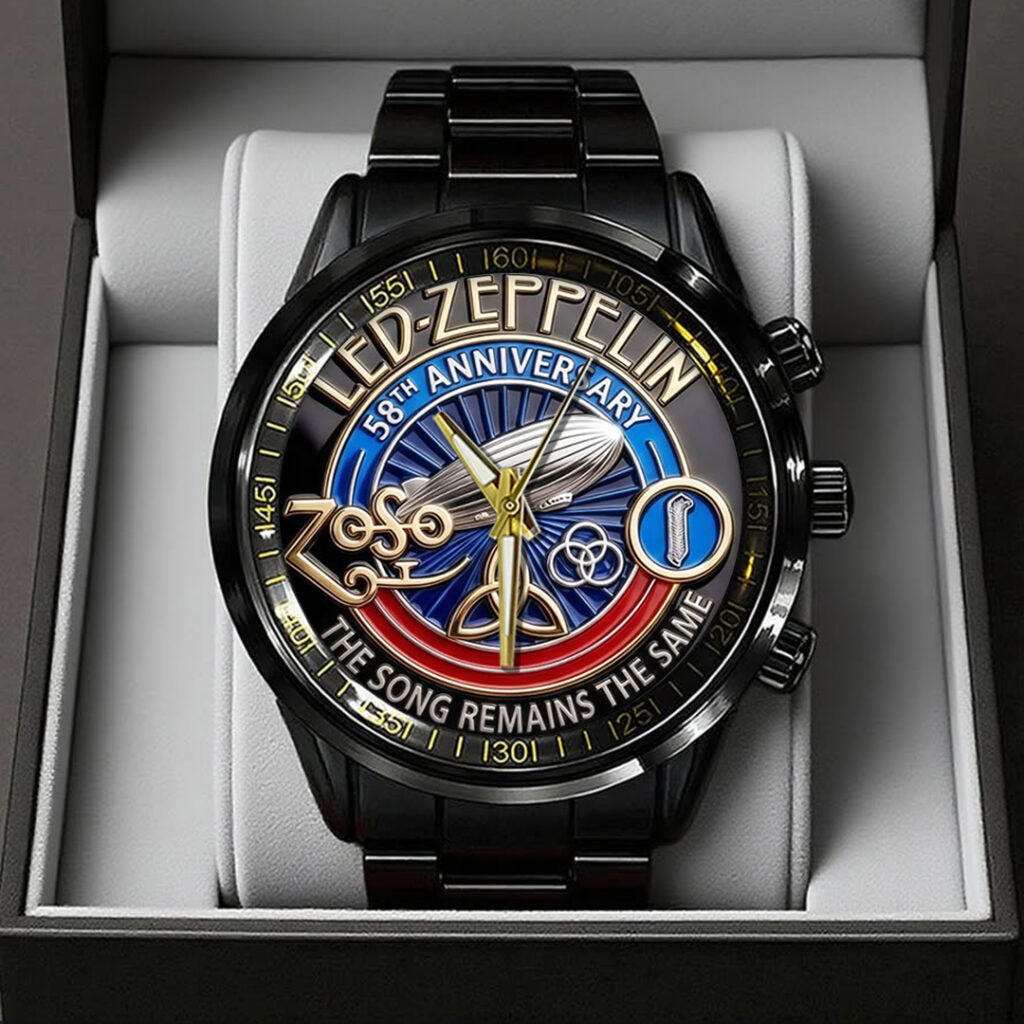 Led Zeppelin Black Stainless Steel Watch - TANTN20555