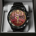 Dolly Parton 80th Anniversary Black Stainless Steel Watch - TANTN20588