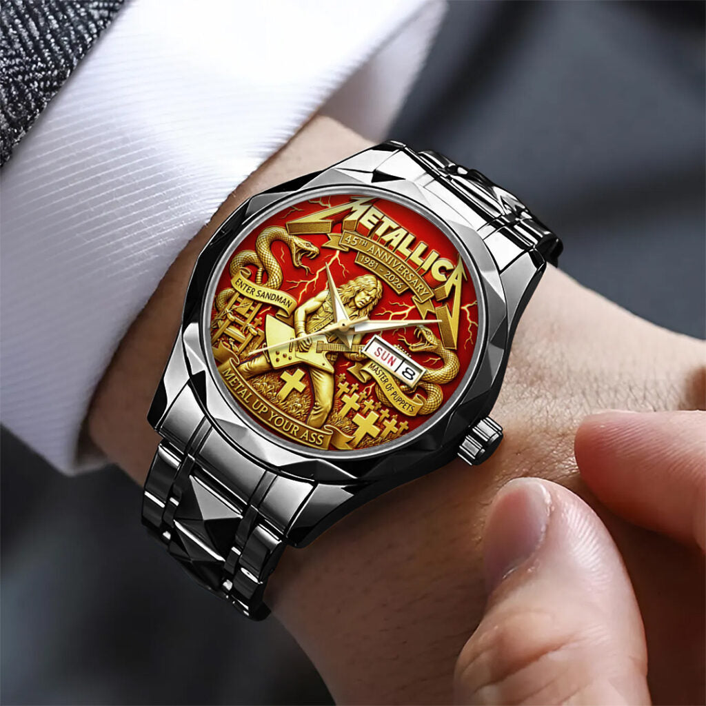 Metallica 45th Anniversary 2026 Alloy Luxury Quartz Watch - TANTN20647