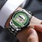 Seattle Seahawks 2025 NFC Champions Alloy Luxury Quartz Watch - TANTN20678