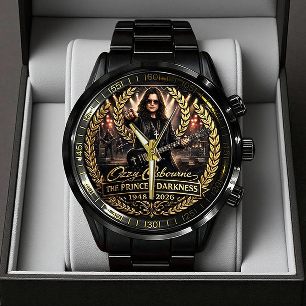 Ozzy Osbourne Black Stainless Steel Watch - TANTN20689