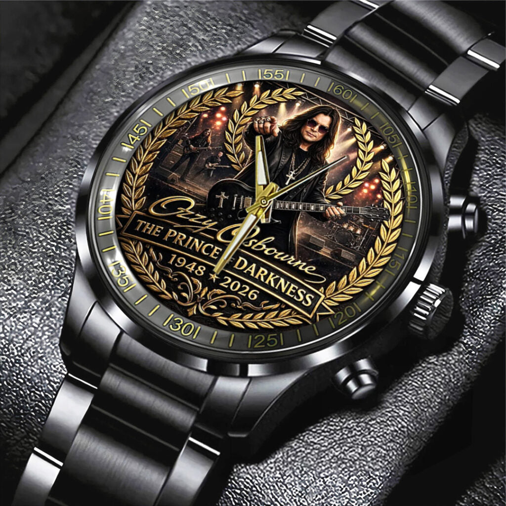 Ozzy Osbourne Black Stainless Steel Watch - TANTN20689