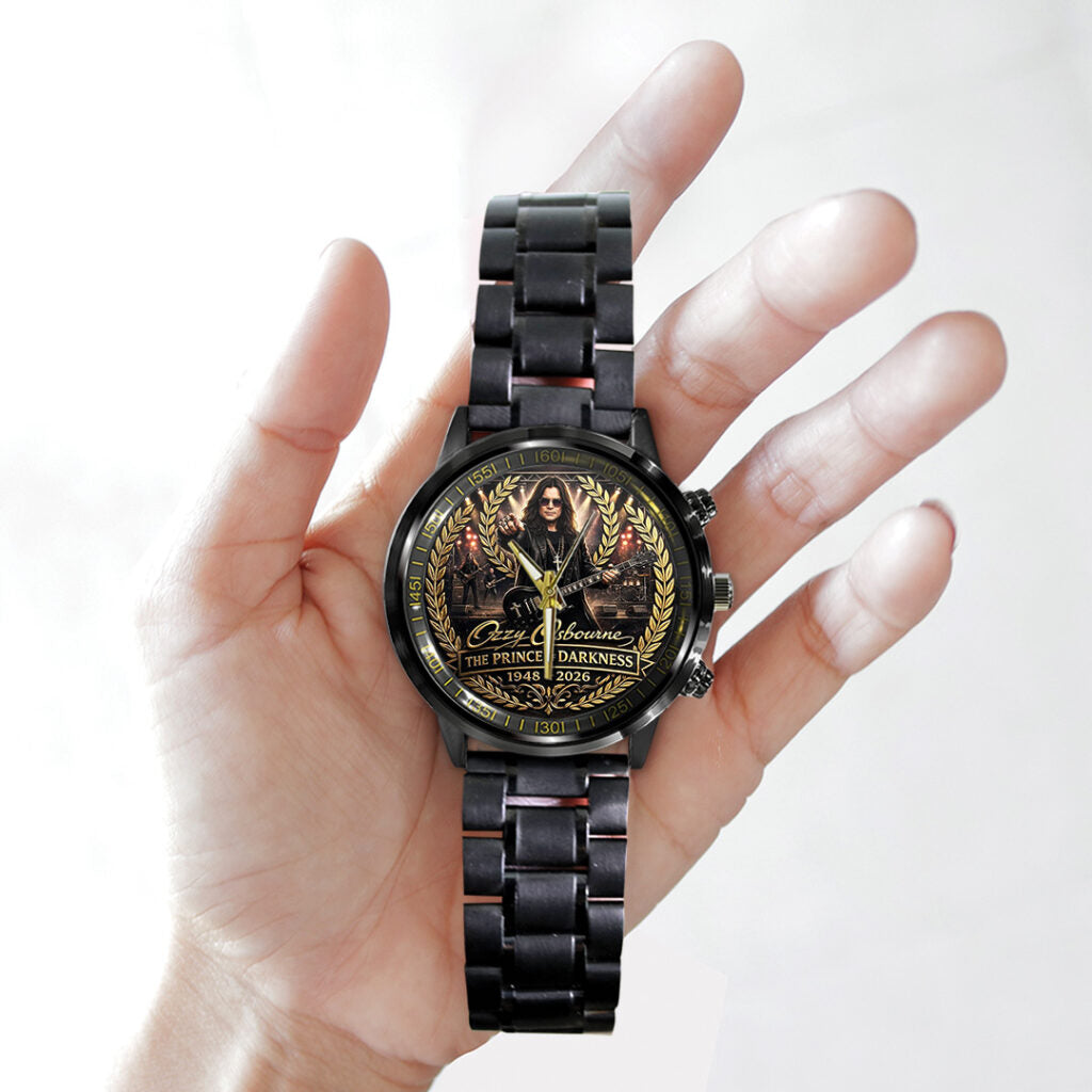 Ozzy Osbourne Black Stainless Steel Watch - TANTN20689