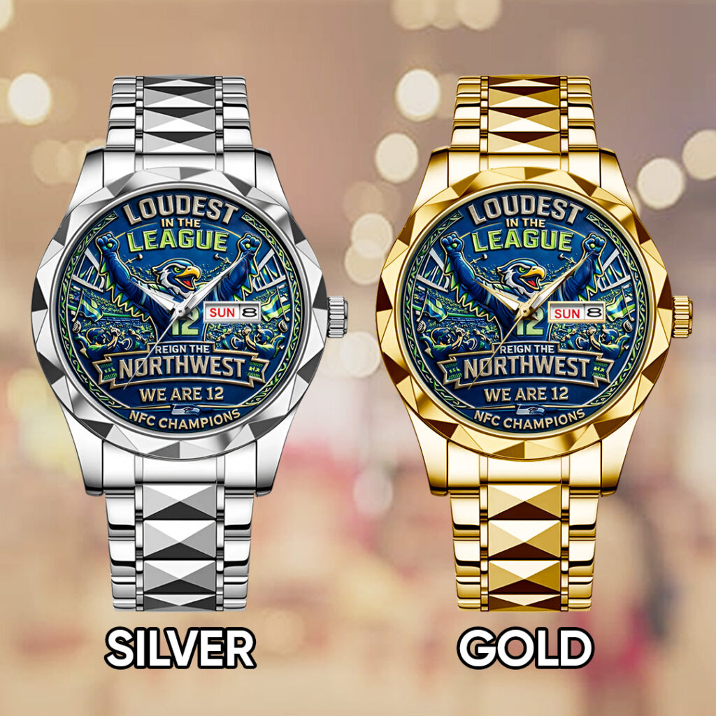 Seattle Seahawks 2025 NFC Champions Alloy Luxury Quartz Watch - TANTN20714