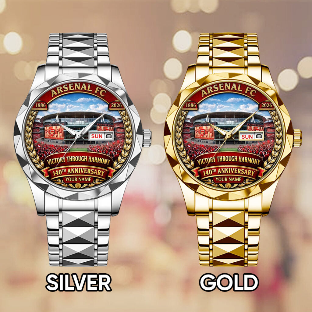 Personalized Arsenal FC 140th Anniversary Alloy Luxury Quartz Watch - TANTN20761