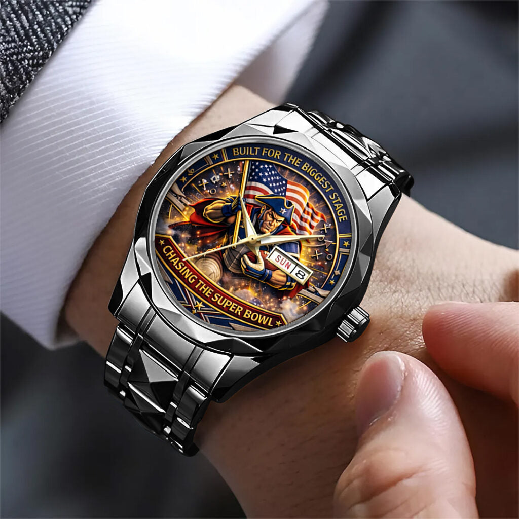 New England Patriots Alloy Luxury Quartz Watch - TANTN20832