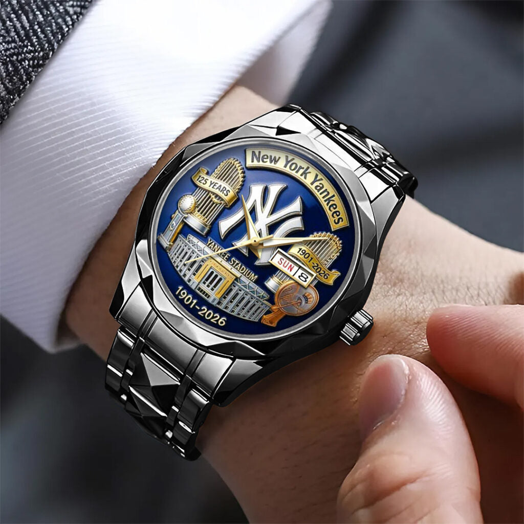 New York Yankees 125th Anniversary 2026 Alloy Luxury Quartz Watch - TANTN20866