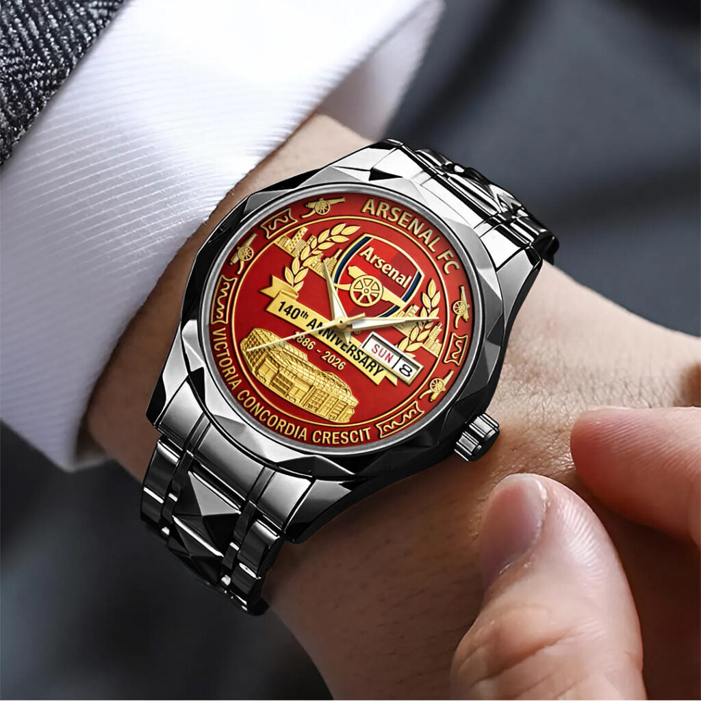 Arsenal FC 140th Anniversary 2026 Alloy Luxury Quartz Watch - TANTN20885
