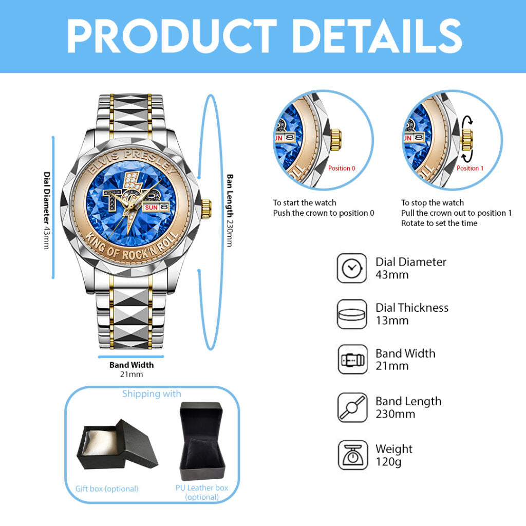 Elvis Presley Alloy Luxury Quartz Watch - TANTN20913