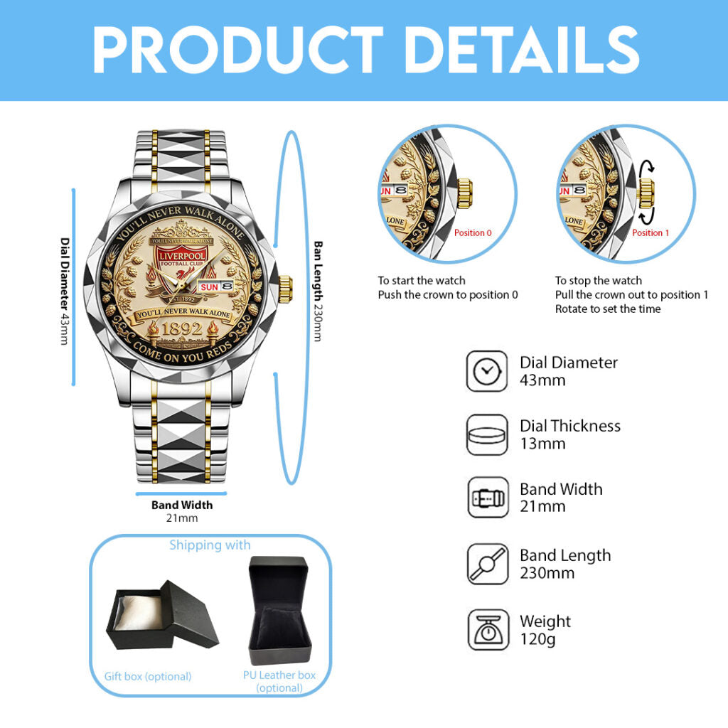 Liverpool FC Alloy Luxury Quartz Watch - TANTN20919