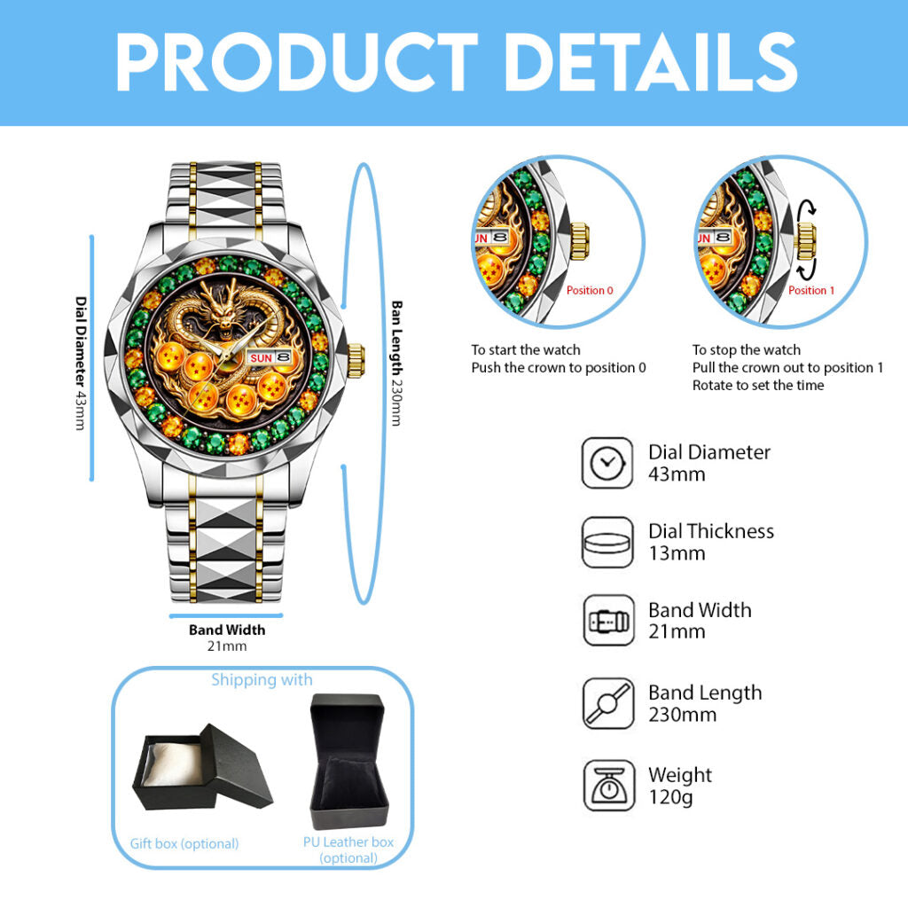 Dragon Ball Alloy Luxury Quartz Watch - TANTN20924