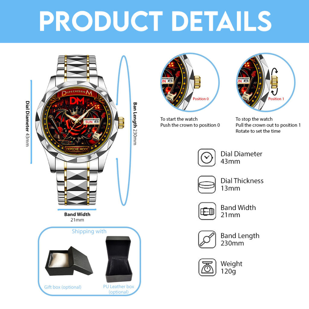 Depeche Mode Alloy Luxury Quartz Watch - TANTN20938
