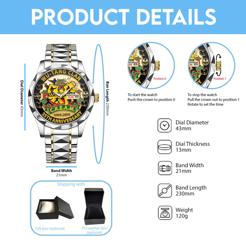 Wu-Tang Clan 35th Anniversary 2026 Alloy Luxury Quartz Watch - TANTN20958