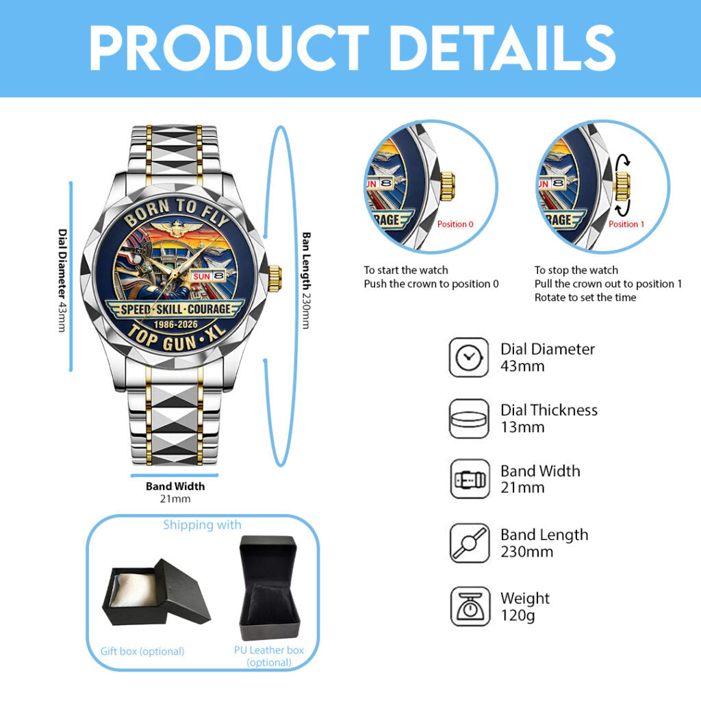 Top Gun 40th Anniversary 2026 Alloy Luxury Quartz Watch - TANTN20964