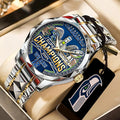 Seattle Seahawks 2025 Super Bowl LX Champions Alloy Luxury Quartz Watch - TANTN21016