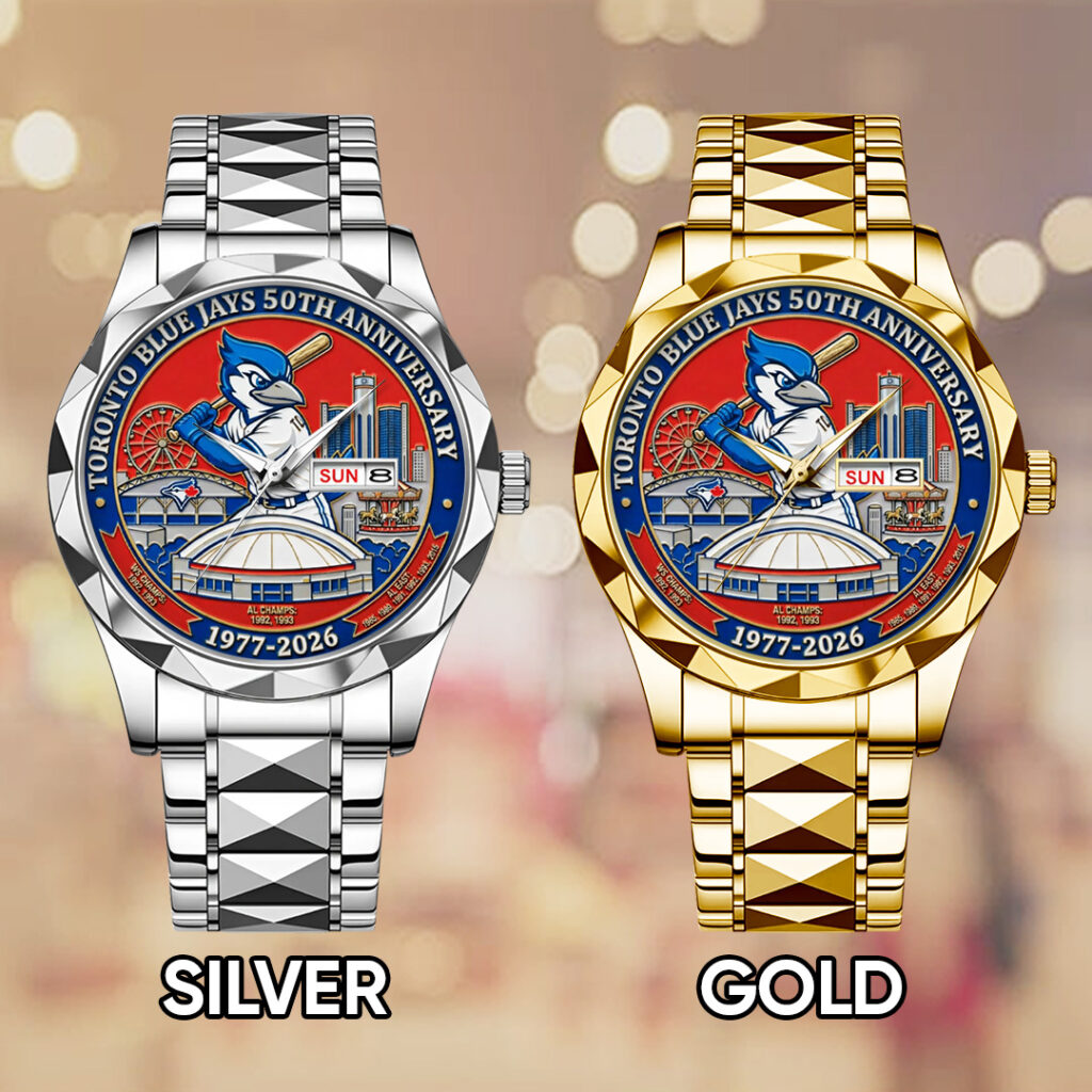 Toronto Blue Jays 50th Anniversary Alloy Luxury Quartz Watch - TANTN21266