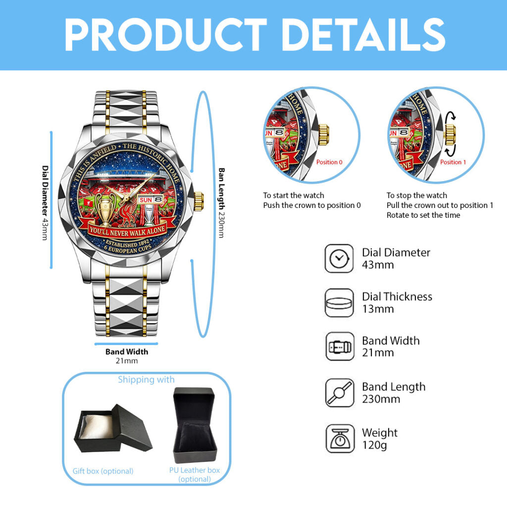 Liverpool FC Alloy Luxury Quartz Watch - TANTN21267