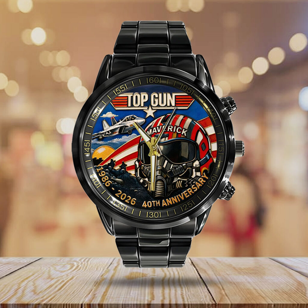 Top Gun 40th Anniversary 2026 Black Stainless Steel Watch - TANTN21293