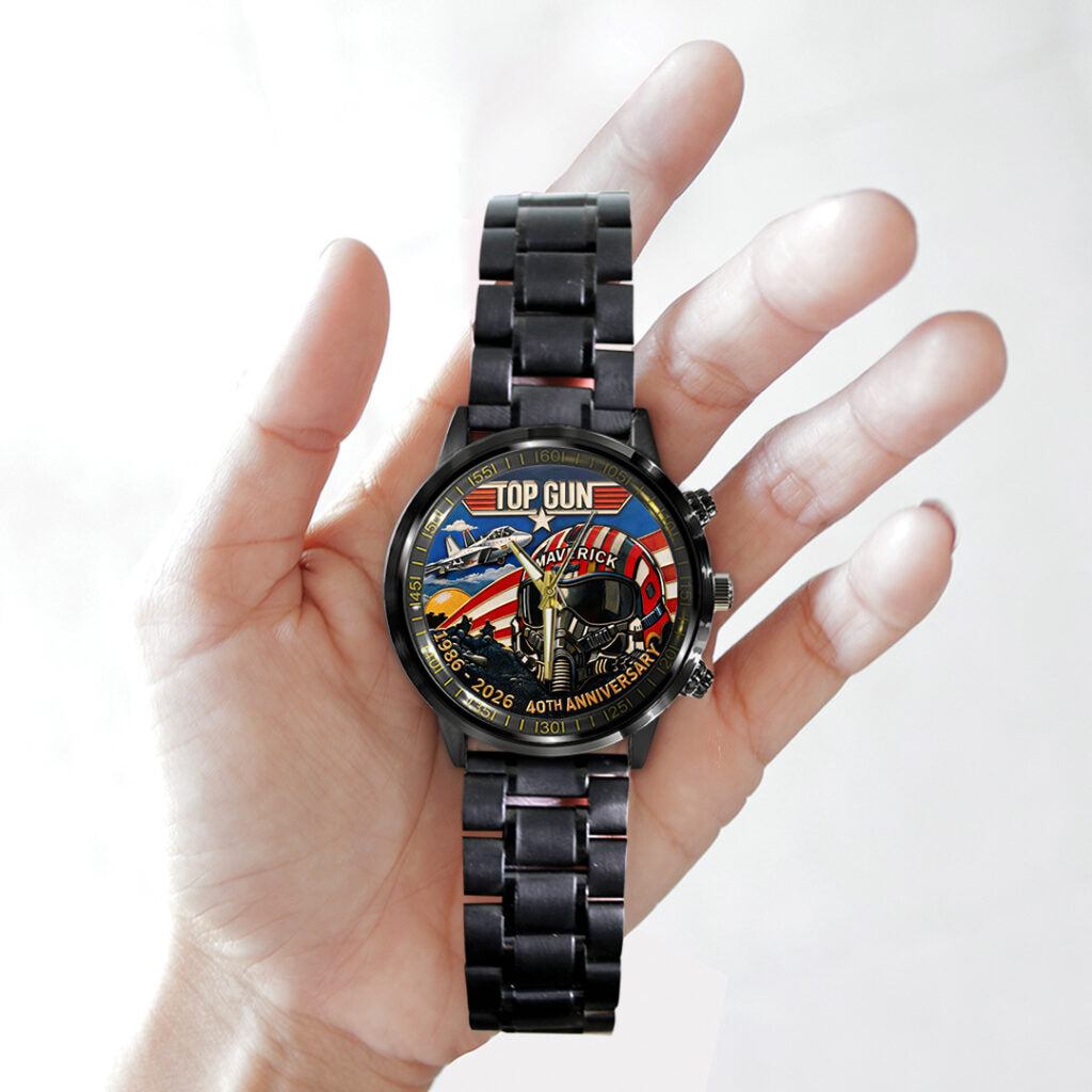 Top Gun 40th Anniversary 2026 Black Stainless Steel Watch - TANTN21293